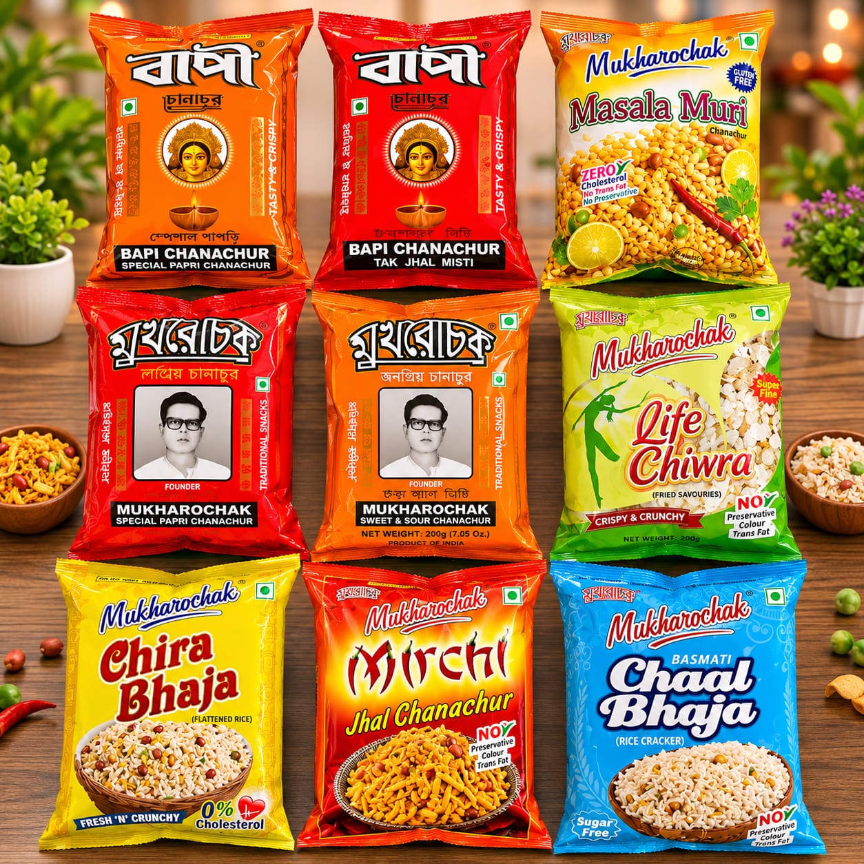 Bengali snacks chanachur muri in Delhi